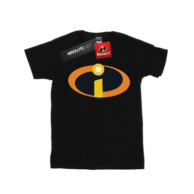 Disney Womens/Ladies The Incredibles Costume Logo Cotton Boyfriend T-Shirt (Black)