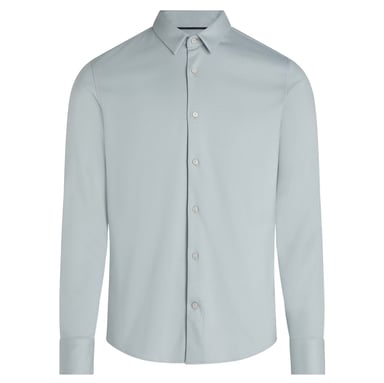 Calvin Klein Camisas Camisa Slim Algodón Liso Gris