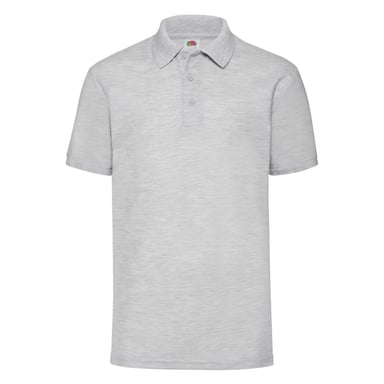 Fruit of the Loom Mens 65/35 Pique Polo Shirt (Heather Grey)