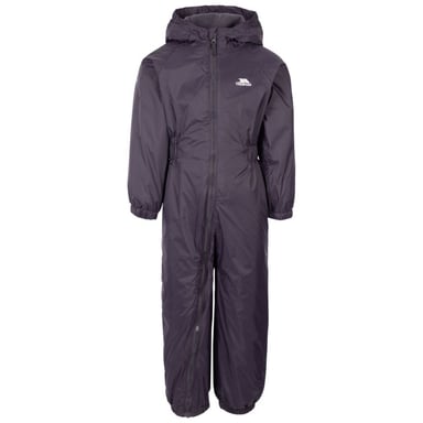 Trespass Childrens/Kids Button Rain Suit (Dark Grey)