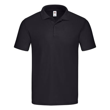 Fruit of the Loom Unisex Adult Original Polo Shirt (Black)