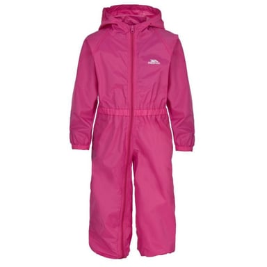 Trespass Childrens/Kids Button Waterproof Rain Suit (Gerbera)