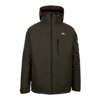 Trespass Mens Fyfinn Padded Waterproof Jacket (Dark Vine Marl)