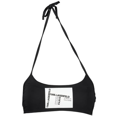 Top de natación con detalle de logo