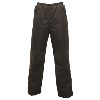 Regatta Mens Linton Overtrousers (Waterproof, Windproof and Breathable) (Black)
