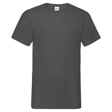 Fruit of the Loom Unisex Adult Valueweight V Neck T-Shirt (Light Graphite Heather)