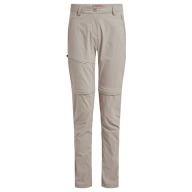 Craghoppers Womens/Ladies Pro III Nosilife Convertible Trousers (Soft Mushroom)