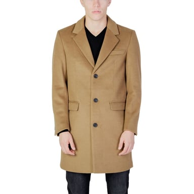 Abrigo de lana camel Modelo An11849000309ro