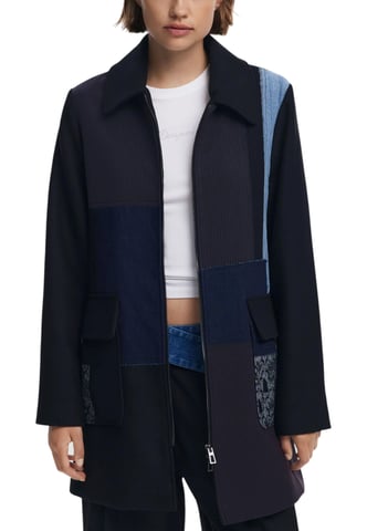 Chaqueta de Mezclilla Patchwork