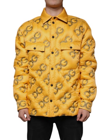 Chaqueta Puffer Logo Dg Amarilla