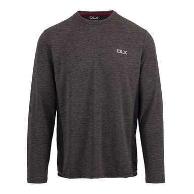 Trespass Mens Charlie Long-Sleeved T-Shirt (Dark Grey Marl)