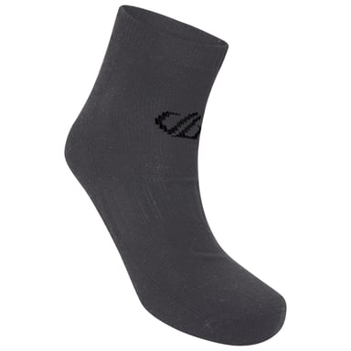 Dare 2B Unisex Adult Essentials Ankle Socks (Pack of 2) (Ebony Grey)