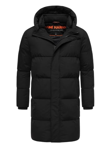 Abrigo acolchado para hombre Stone Harbour Hadrieen con forro polar y capucha