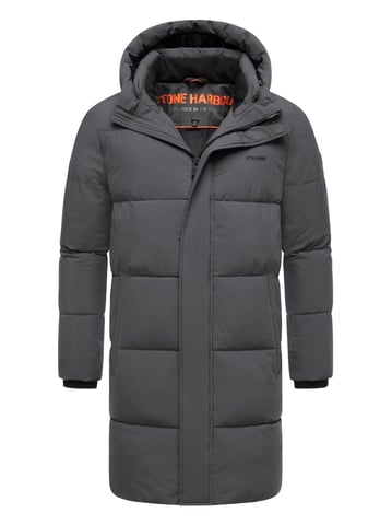 Abrigo acolchado para hombre Stone Harbour Hadrieen con forro polar y capucha