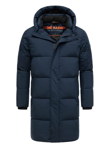 Abrigo acolchado para hombre Stone Harbour Hadrieen con forro polar y capucha