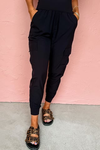 Pantalones Cargo con Cintura Elástica