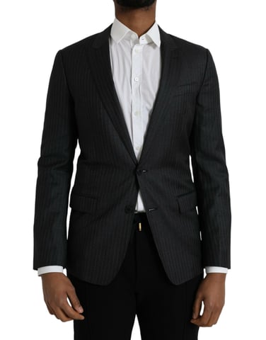 Blazer de corte clásico a rayas