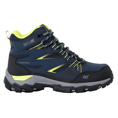 Regatta Childrens/Kids Holcombe III Walking Boots (Navy/Lime Punch)