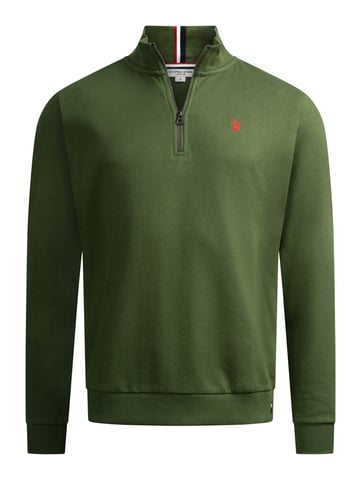 Jersey Half-Zip para hombre U.S. POLO ASSN. USNiico de algodón y poliéster