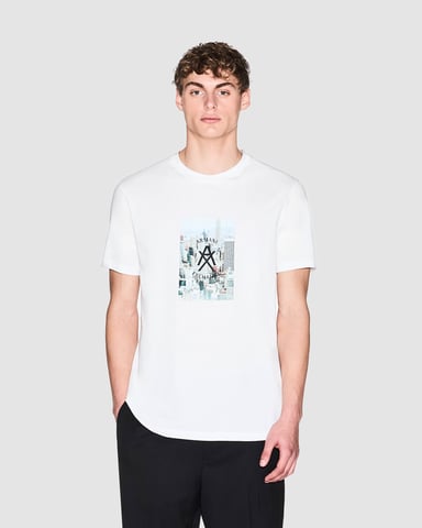 Camiseta Gráfica Blanca
