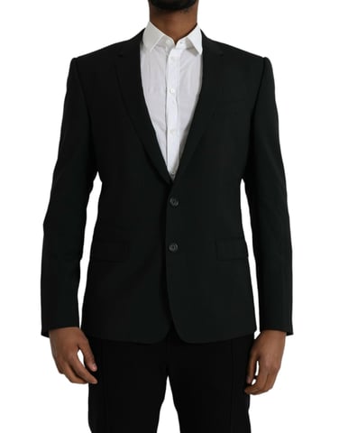 Blazer Clásico Negro Sólido