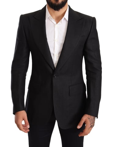 Blazer de Lino Negro