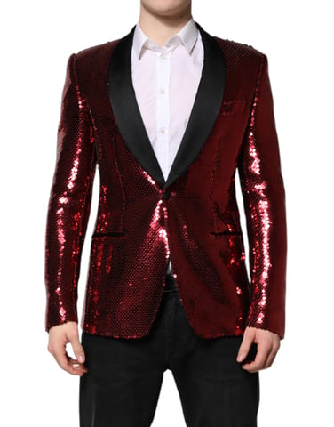 Blazer de Lentejuelas con Solapa Notch