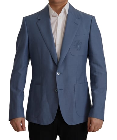 Chaqueta Azul Dg con Parche Bordado