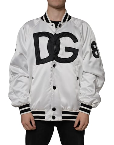 Chaqueta Bomber de Satén Dg Varsity