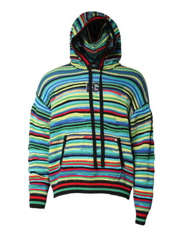 Sudadera de punto a rayas