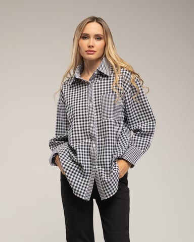Camisa de cuadros vichy oversize