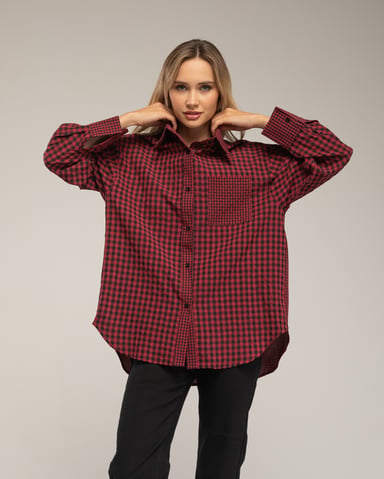 Camisa de cuadros vichy oversize