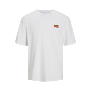 Jack & Jones Canon Wide Fit Tee Blanco