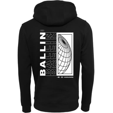 Ballin Est. 2013 Backprint World Hoodie Negro