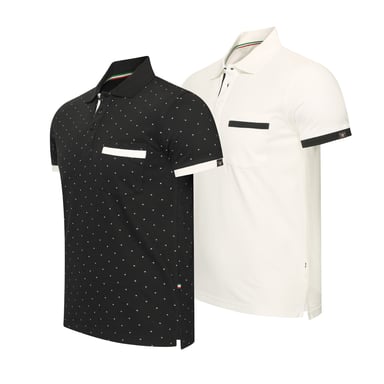 Cappuccino Italia Todi 2-Pack Polo Multicolor