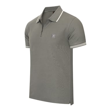 Cappuccino Italia Polo Zip Polo Torino Gris