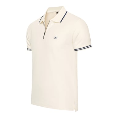 Cappuccino Italia Polo Zip Polo Torino Blanco