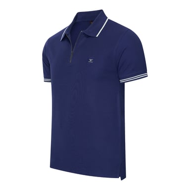 Cappuccino Italia Polo Zip Polo Torino Azul