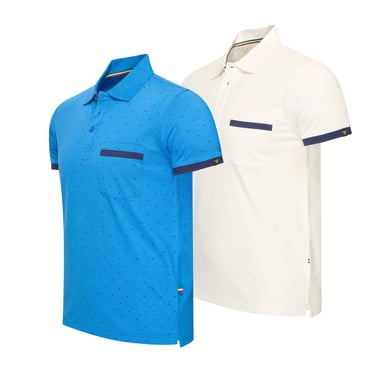 Cappuccino Italia Todi 2-Pack Polo Multicolor