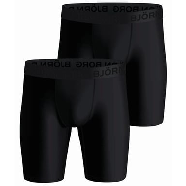 Björn Borg 2-Pack Performance Boxers Long Leg Negro