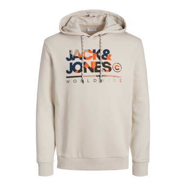 Jack & Jones Luke Sweat Hood Beige