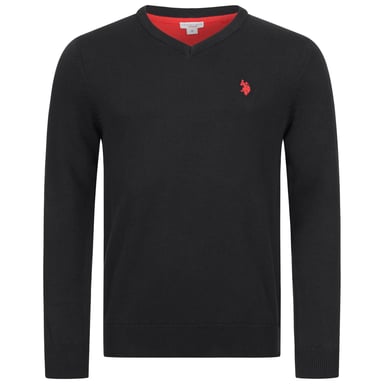 Jersey de cuello en V para hombre U.S. POLO ASSN. Classic Fit de algodón y viscosa