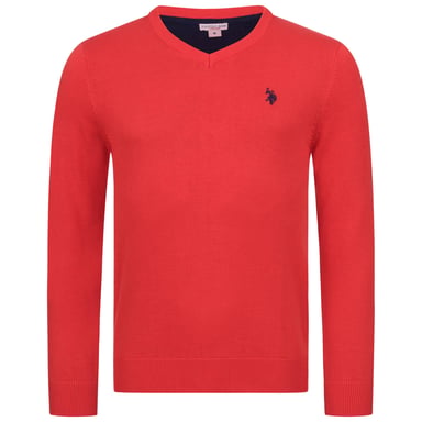 Jersey de cuello en V para hombre U.S. POLO ASSN. Classic Fit de algodón y viscosa