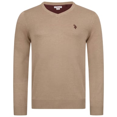 Jersey de cuello en V para hombre U.S. POLO ASSN. Classic Fit de algodón y viscosa