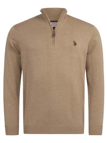 Jersey de punto Half-Zip para hombre U.S. POLO ASSN. USKnooxx de algodón y viscosa