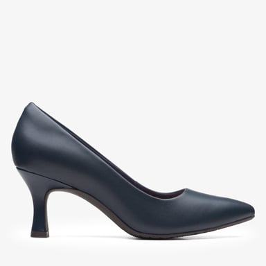 Kataleyna Gem Navy Leather Shoes