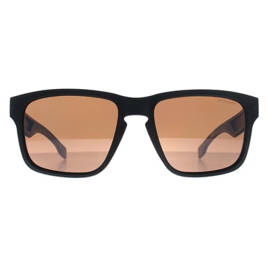 Hugo Boss Cuadrado Hombre Negro Mate Marrón Polarizado BOSS 1497/S