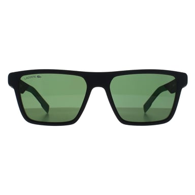 Lacoste Rectángulo Hombre Negro Mate Verde L998S