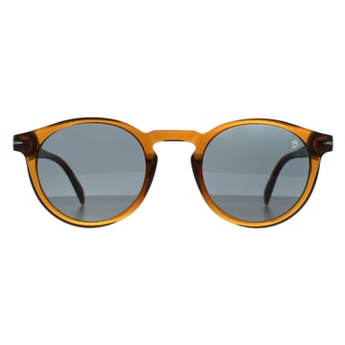 David Beckham Redondo Hombre Transparente Marrón Azul DB 1036/S