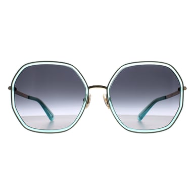 Kate Spade Square Womens Azul Oro Gris Gradiente Nicola/G/S